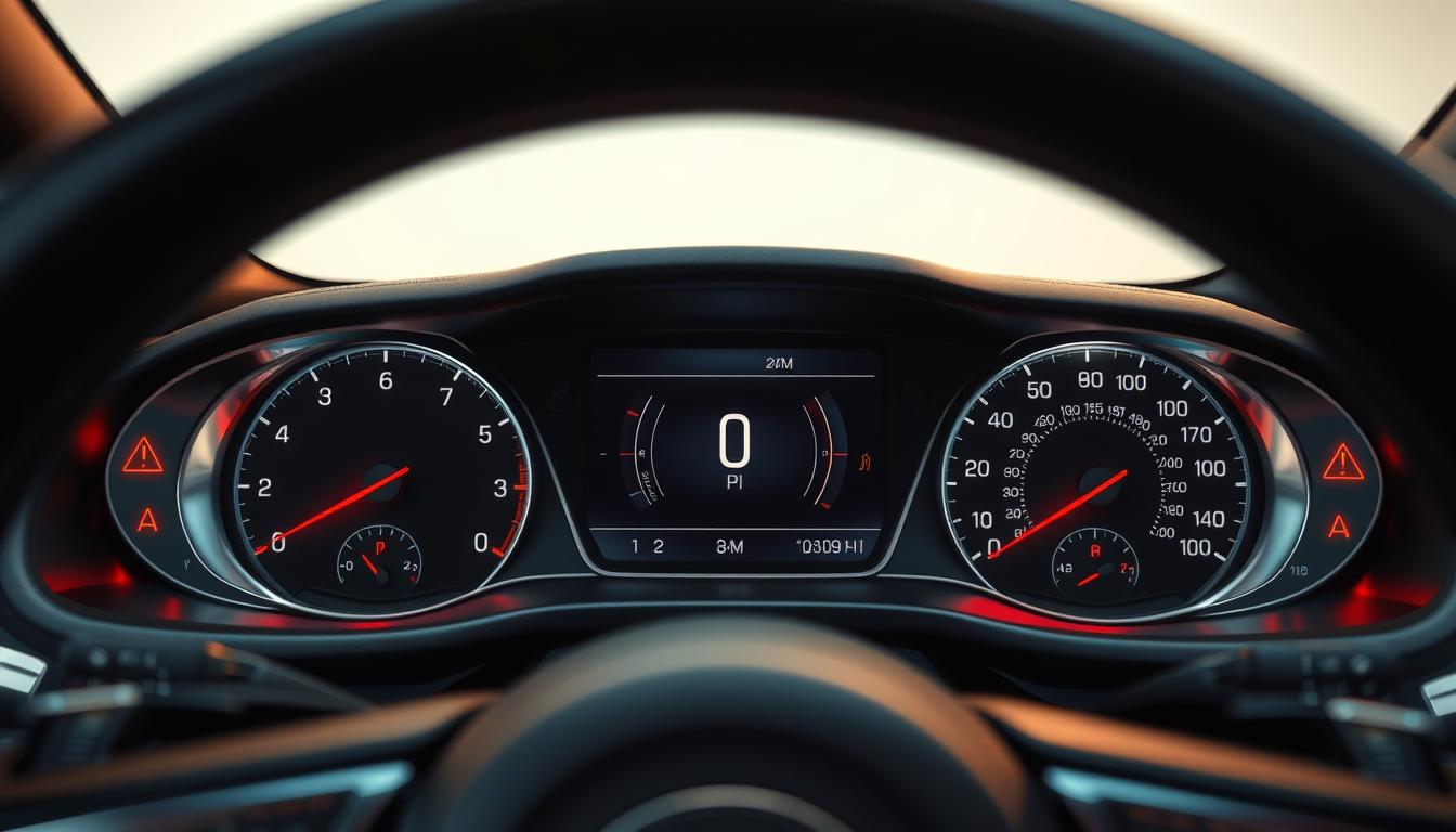 العلامات التحذيرية في لوحة قيادة السيارة 1 لوحة القيادة،