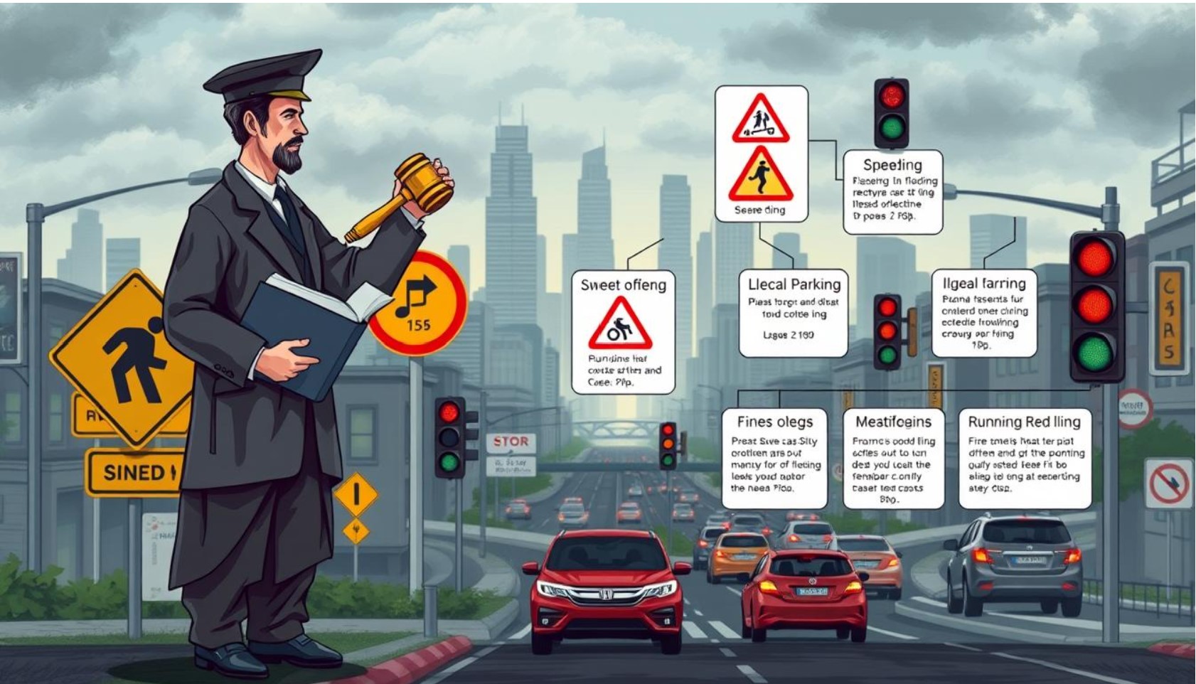 الجنح في مدونة السير: تعريفها وأمثلة عليها